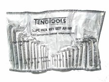 TENG TOOLS 25PC HARDENED STEEL ALLEN HEX KEY SET METRIC IMPERIAL REF5546-5567