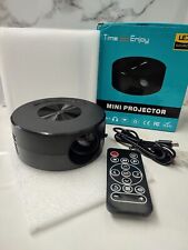 Mini Projector, 1080p Built-in Speaker Small Home Projector for Android or ios