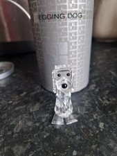 Swarovski Begging Dog Crystal Figurine Boxed Mint Condition