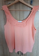 ?Papaya, Coral Vest Top, Size 16