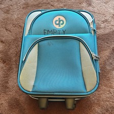 Drakes Pride - High Roller Trolley Bag Blue and silver - Has EMPTY written on it