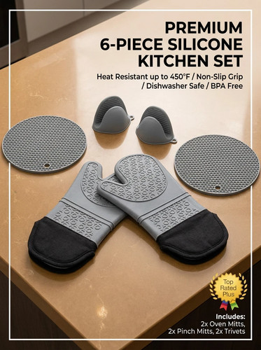 Premium piece silicone - 6-piece, oven