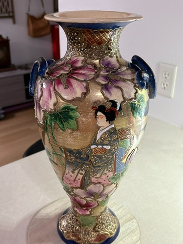 Vintage japanese marriage vase - marriage,