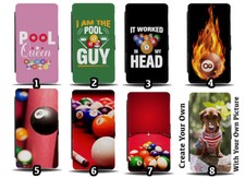 Snooker Flip Wallet Case Snookers Pool Player Table 8 Ball Eight Design Funny