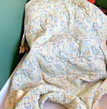 Vintage Designer Guild Bespoke Throw Bed Cover Crowson 74" x 91" padded