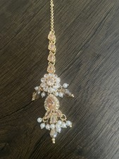  Indian Bridal Tikka Headpiece Traditional Head Jewellery Wedding Hair Accessory