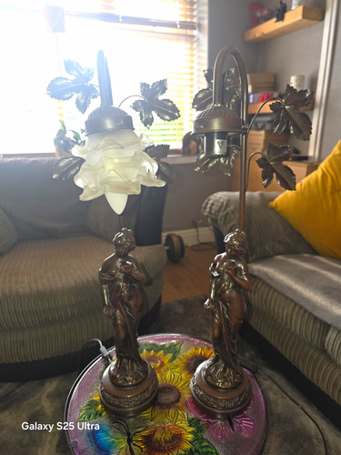 Pair vintage retro - vintage/retro, bronze