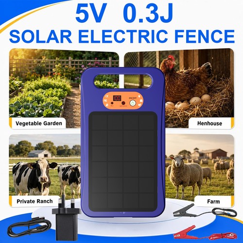 Solar electric fence charger - electric,