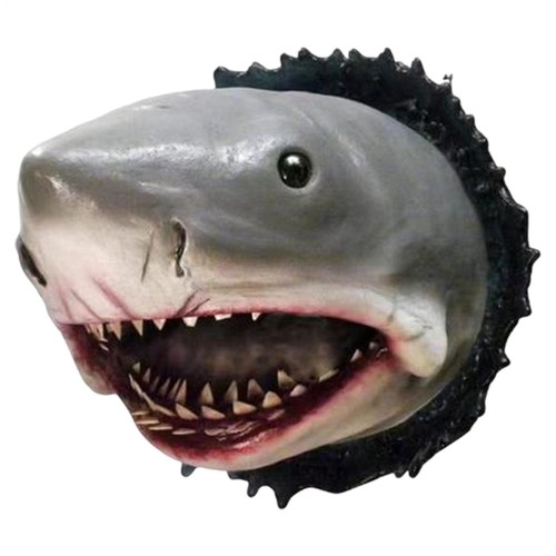 Resin shark head wall - resin,