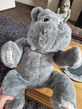 Vintage 1987 Silent  Night Hippo Plush, P.J Case Amazing Condition, Soft Toy.