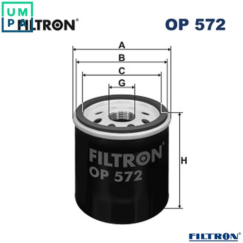 Oil filter 572 for toyota - filter,