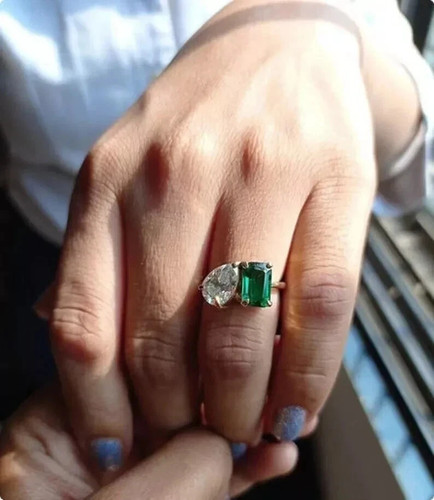 3ct pear emerald cut - pear,