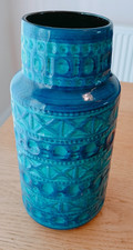 WEST GERMAN POTTER VASE . from  BAY KERAMIK (model 605 ) 25 x 13 cm. BOBO MANS .