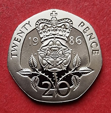 1986 Elizabeth II - PROOF 20p