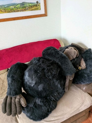 Large plush silverback gorilla - plush,