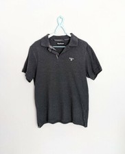 Barbour Grey Polo Shirt Mens Size M VGC CLEARANCE 
