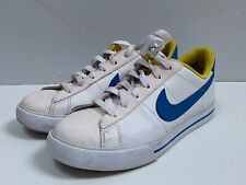 NIKE Retro White Trainers UK 5.5 SWEET CLASSIC Leather White Blue 367314
