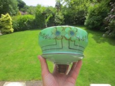 Vintage Antique  Green Glass