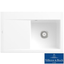 Villeroy & Boch Subway Style 45 1.0 Bowl Ceramic Kitchen Sink - No Waste