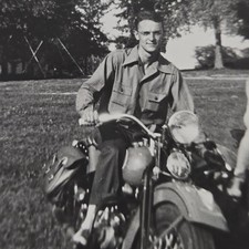 Vintage B&W Photo Snapshot