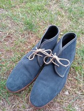 H by Hudson Men's Blue Suede Boots Size 8 EU 42