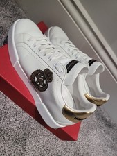 D&G Dolce & Gabbana Men's White Trainers Sneakers Shoes Size 8