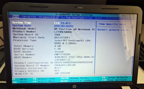 Pavilion 1161sa tested - hp,