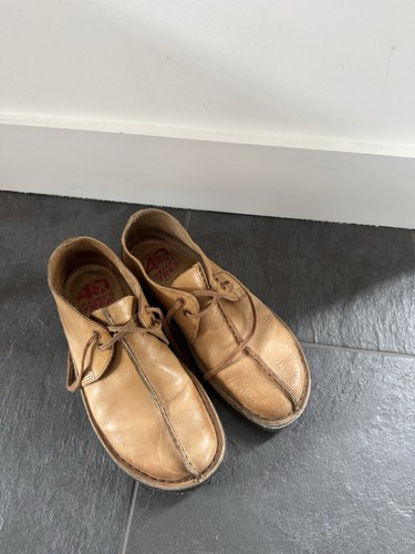 Tan leather clarks originals - leather,