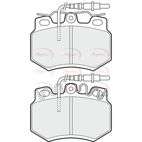 Brake pads set for - brake, c15