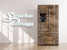 Rustic Iron Tan Wood Plank