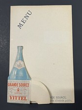 Antique 1920s FRENCH MENU CARD