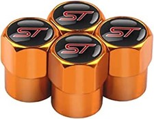 ST Wheel Valve Caps. Fiesta Focus EcoSport Kuga Mondeo Puma Explorer etc