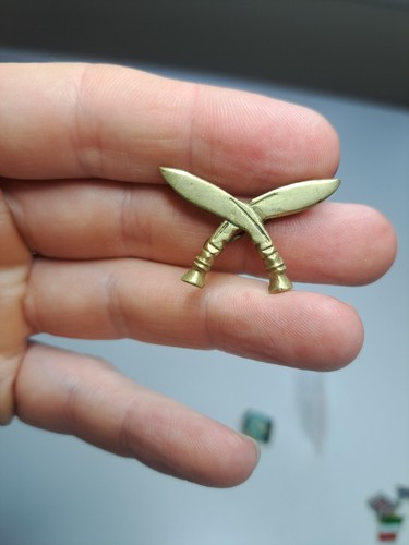 Vintage brass gurkha military - vintage,