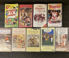 Kids VHS Video Tape Bundle X 9 - Childrens TV Favourites, Old Bear & More