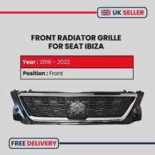 SEAT IBIZA (KJ) MK5 FRONT BUMPER CENTRE GRILL GRILLE 6F0853654D 2018-2024
