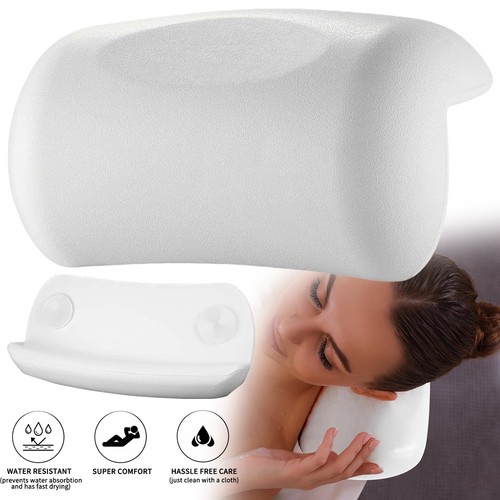 Bath pillow suction cup spa - pillow, w/