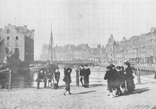 Shore Leith c1908 Villages Edinburgh City Libraries Postcard (A27) Repro