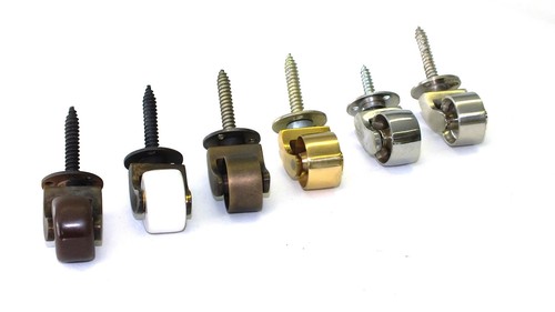 32mm solid brass castor - brass,