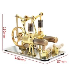 Stirling Engine Generator Steam Power Science Toy Kits Electricity DIY