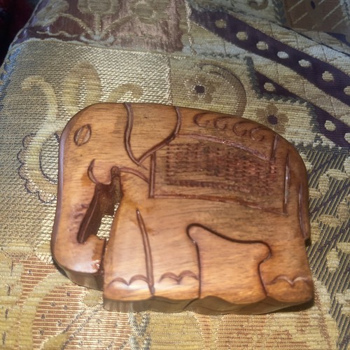 Elephant hand made brown - elephant,