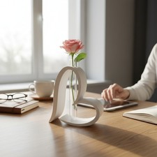 Heart shaped test tube vase - shaped,