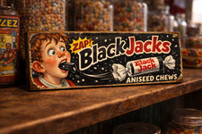 Black Jacks Sign Vintage Sweet