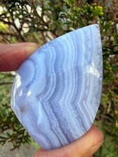 Blue lace agate crystal
