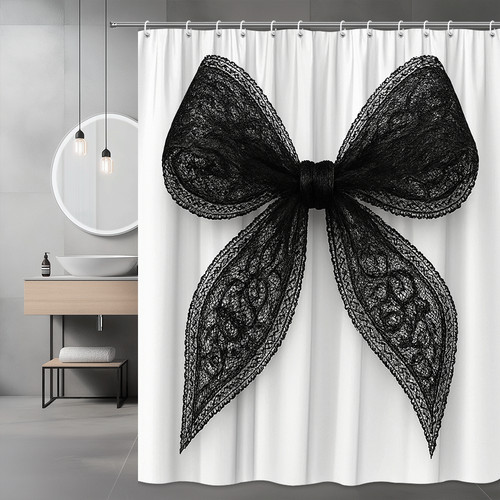 Elegant black lace shower - elegant,