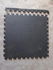 Interlocking rubber caravan awning mats