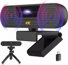 W8GS Webcam for PC, 4K Webcam