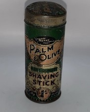 Antique Palmolive Shaving Stick Tin (empty)