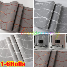 3D Damask Grey Wave Stripe Wallpaper Embossed Textured Roll Wall Covering 1-6X.