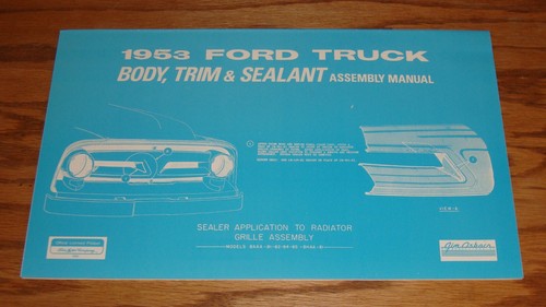 1953 ford truck body - body, trim