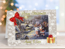 Christmas Card Personalised Daughter Son Neighbour Couple Grandson Wife  Friend